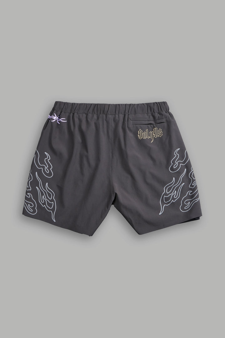 Live Or Die Compression Shorts in Wolf Gray