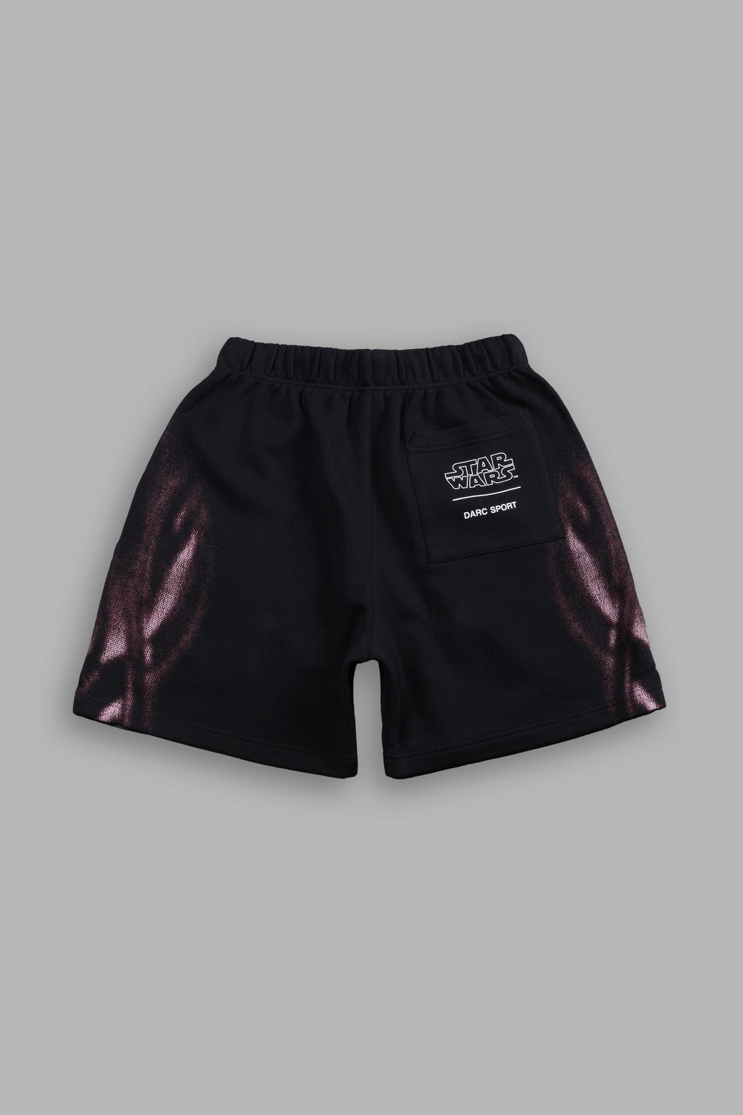 Dark Flame Oversized Post Lounge Sweat Shorts in Black