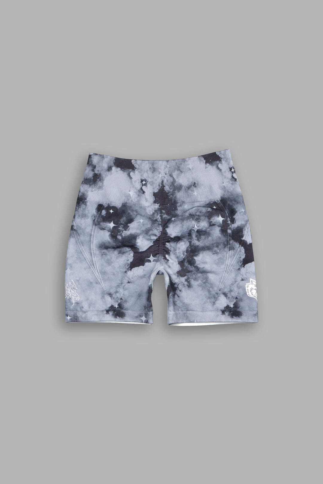 Hesh Everson Seamless "Huxley" Shorts in Nirvana Gray Starry Clouds