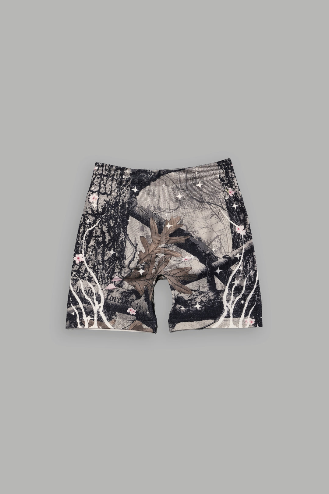 Warrior's Fire Everson Seamless "Huxley" Shorts in Starry Blossom Woodland Camo