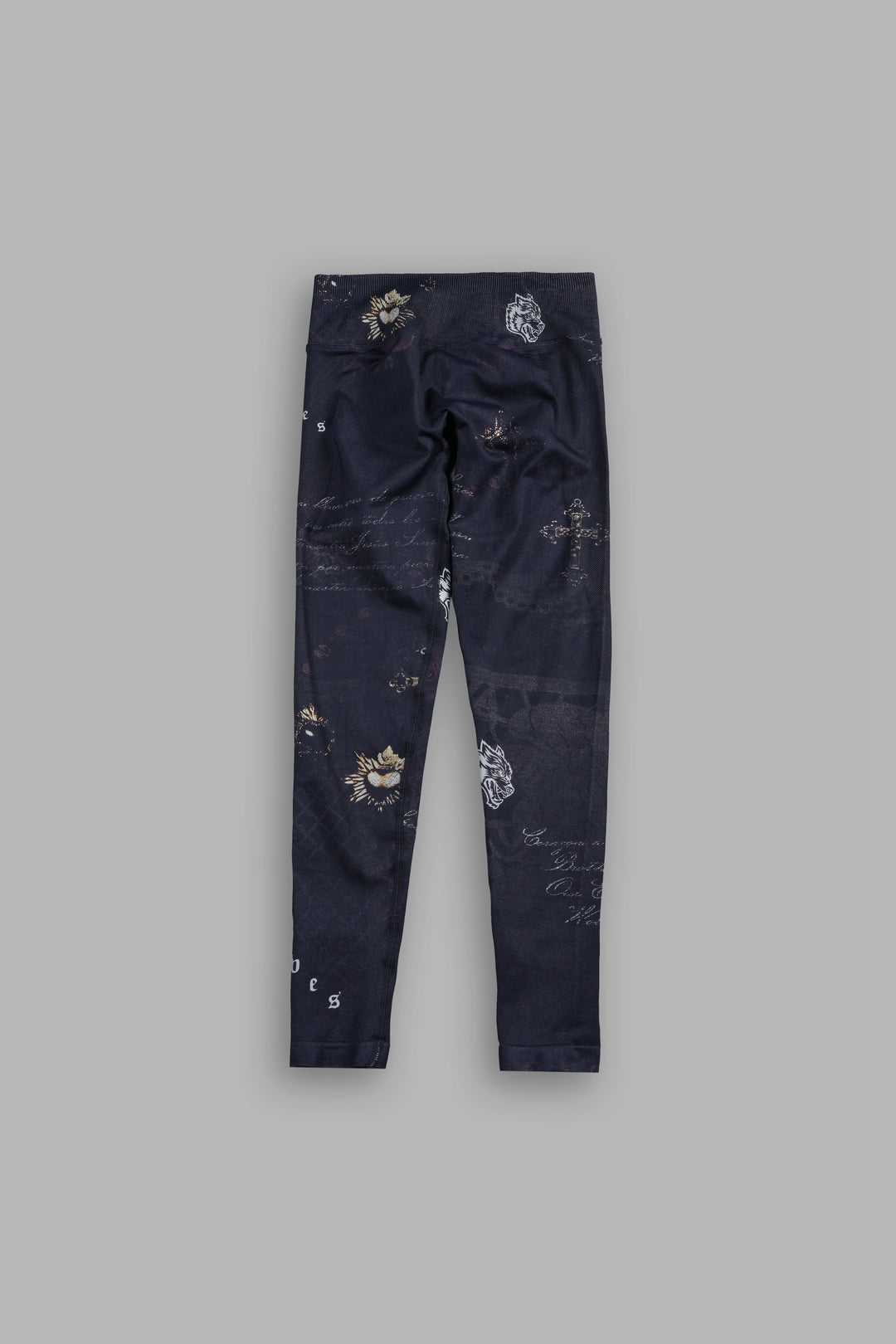 Wolves Pyramid Evey Seamless Leggings In Midnight Sorrow