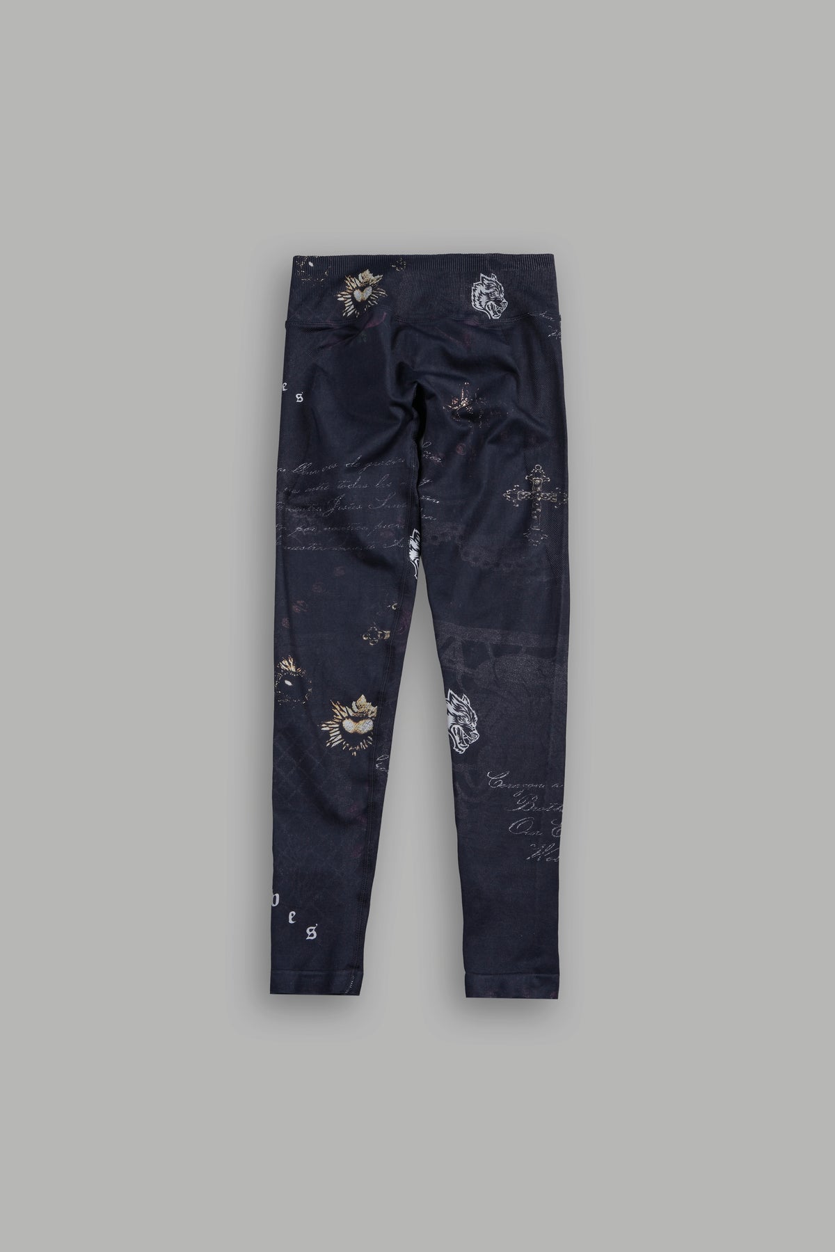 Wolves Pyramid Evey Seamless Leggings In Midnight Sorrow