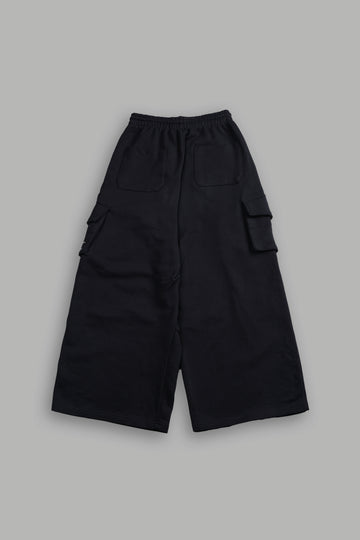 Darc Stud Mia Cargo Sweat Pants in Black