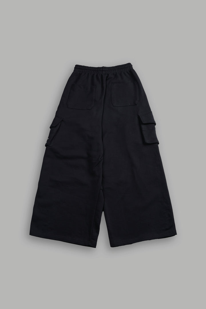 Darc Stud Mia Cargo Sweat Pants in Black