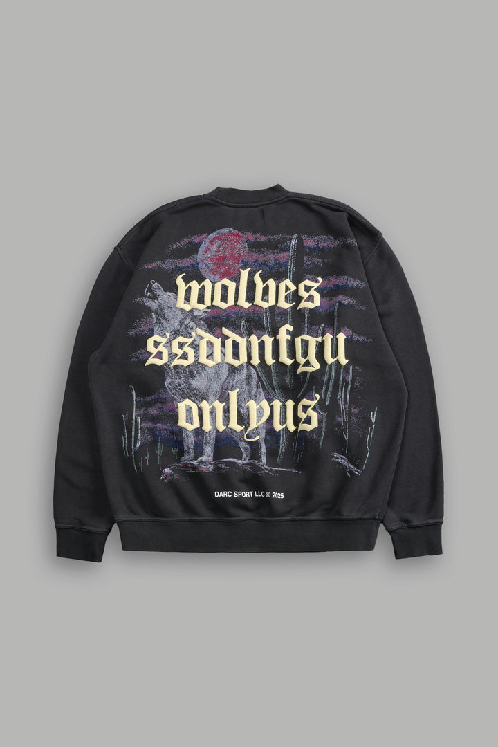 Desert Howl London Crewneck in Wolf Gray