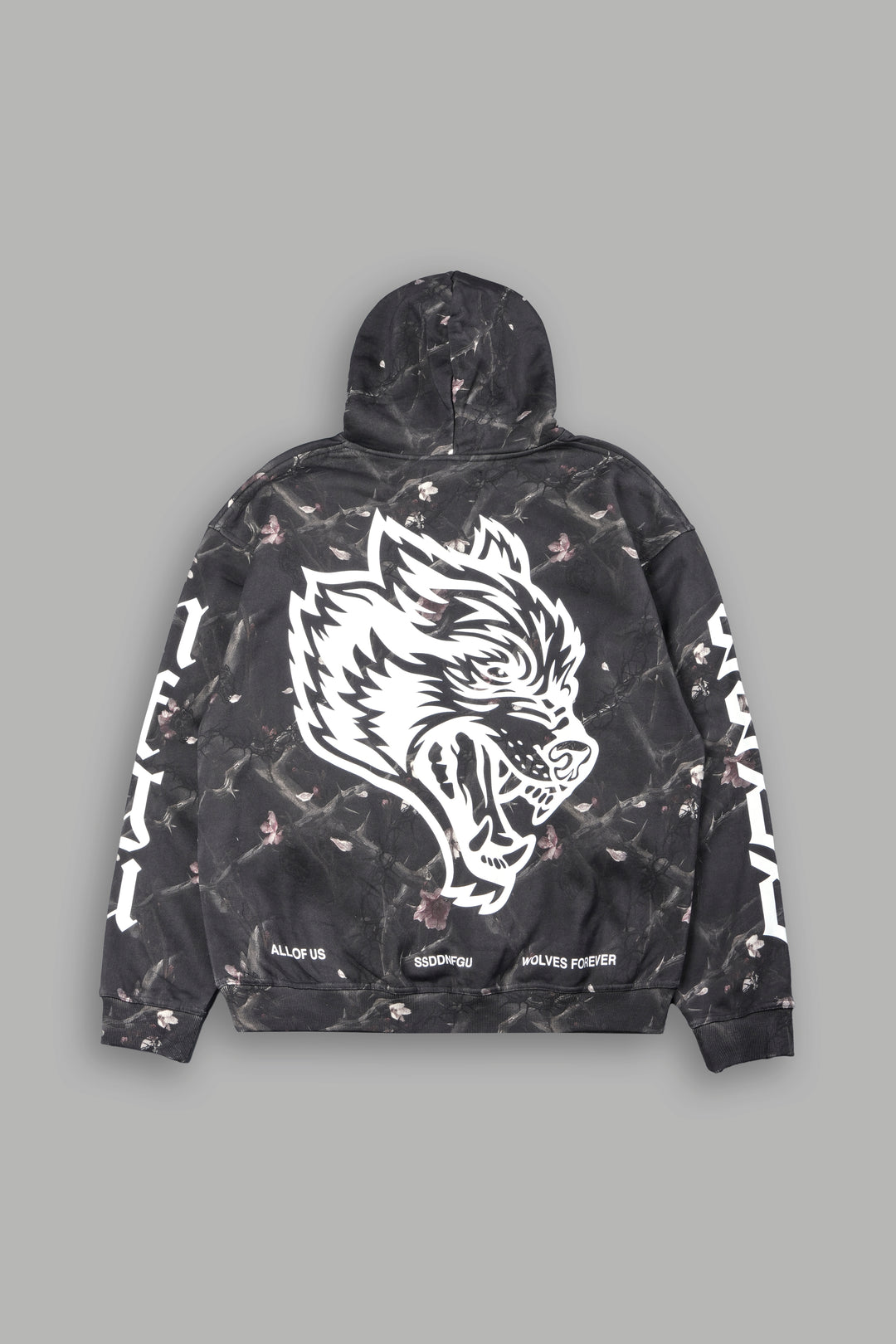 Big Wolf Head Pierce Hoodie In All Of Us Camo