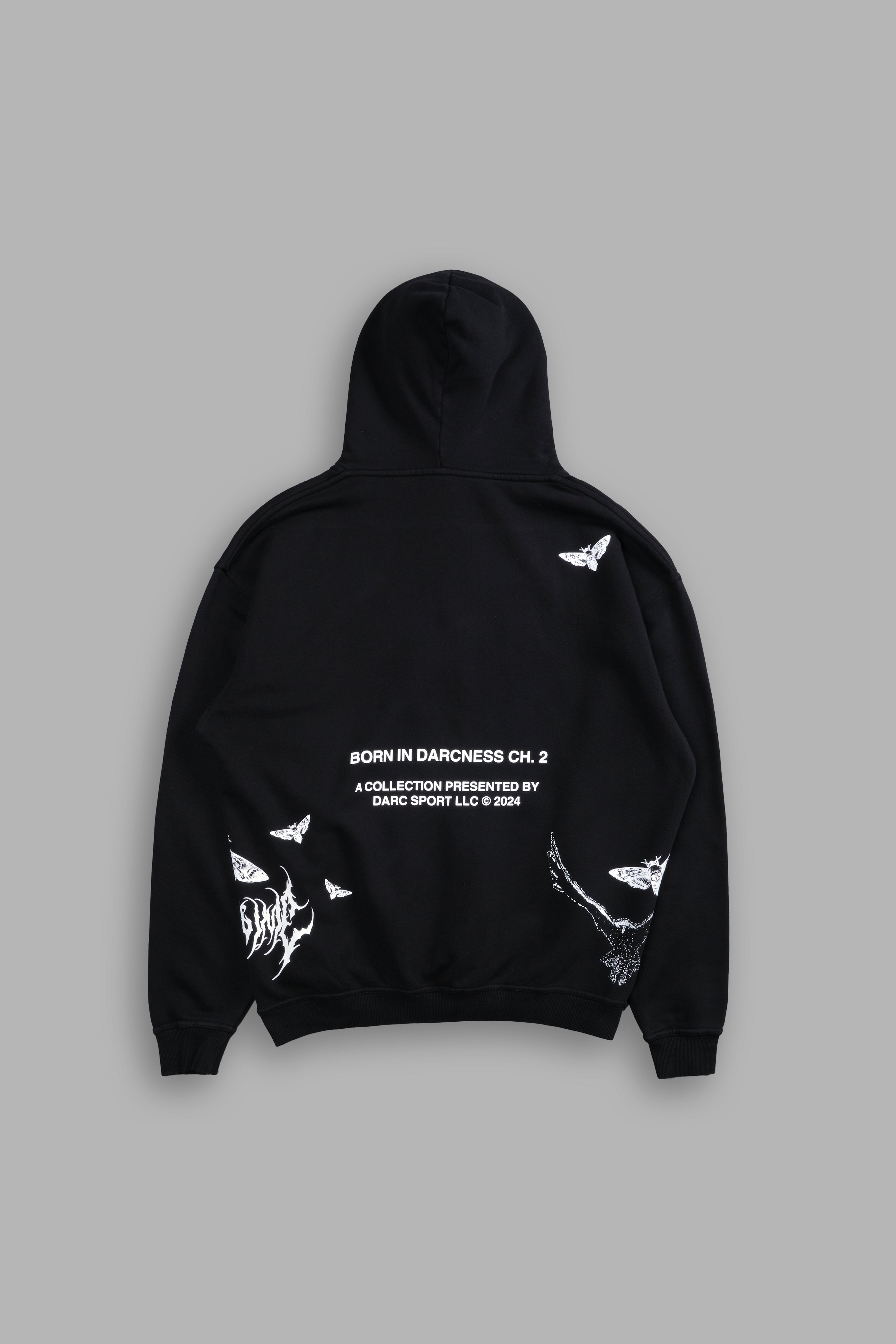 Scarecrow "Side-By-Side" Bishop Hoodie in Black