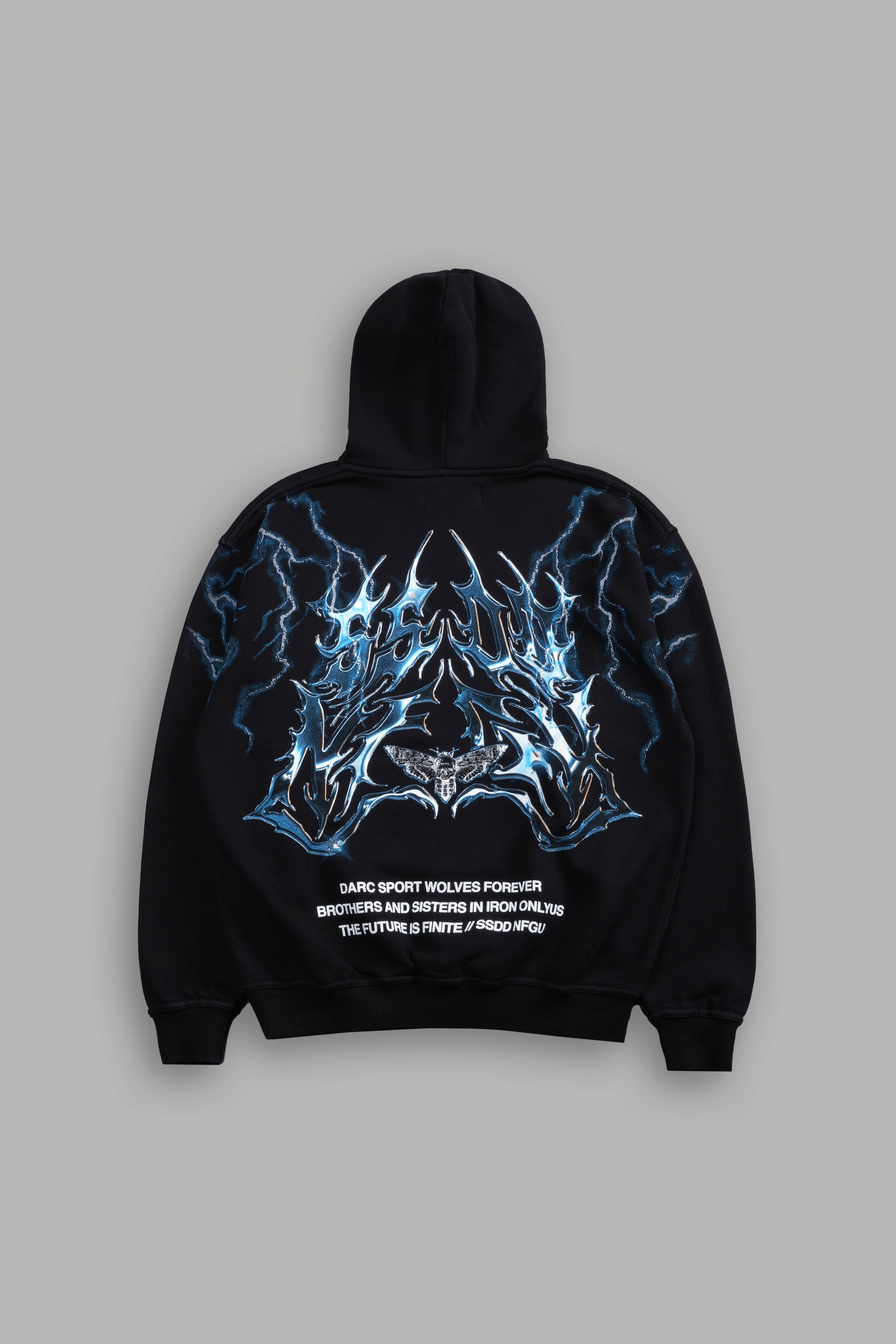 Lightning Strike Unisex "Pierce" Hoodie in Black