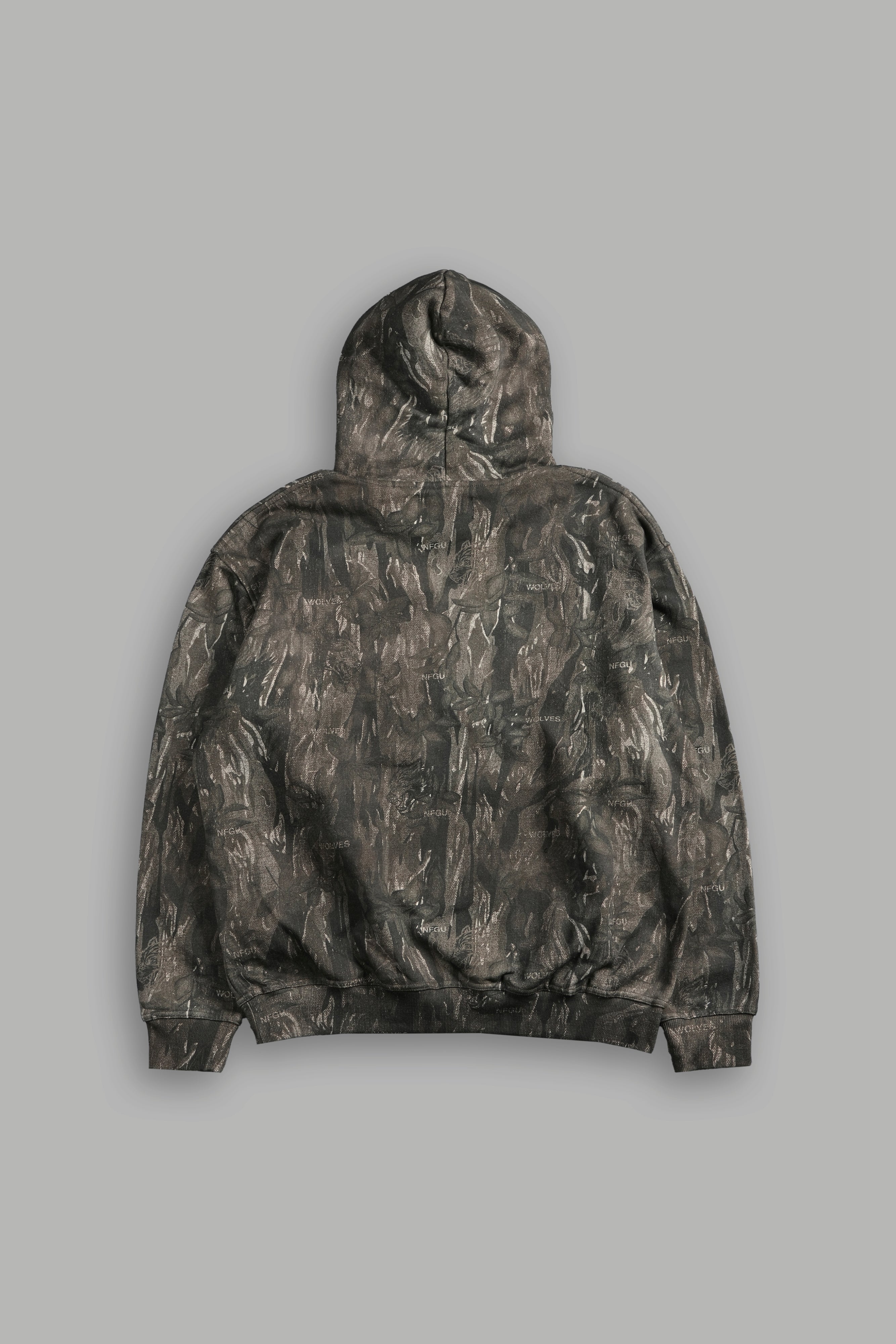 Midnight Wolves "Pierce" Hoodie in Vintage Norse Camo