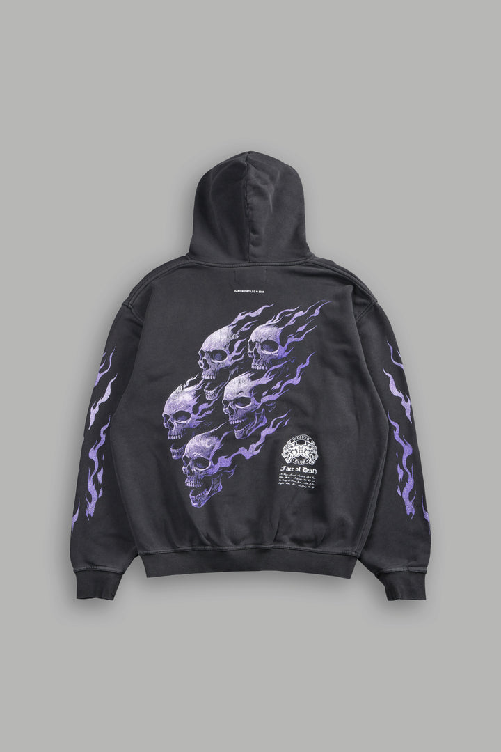 Death Face "Pierce" Hoodie in Wolf Gray