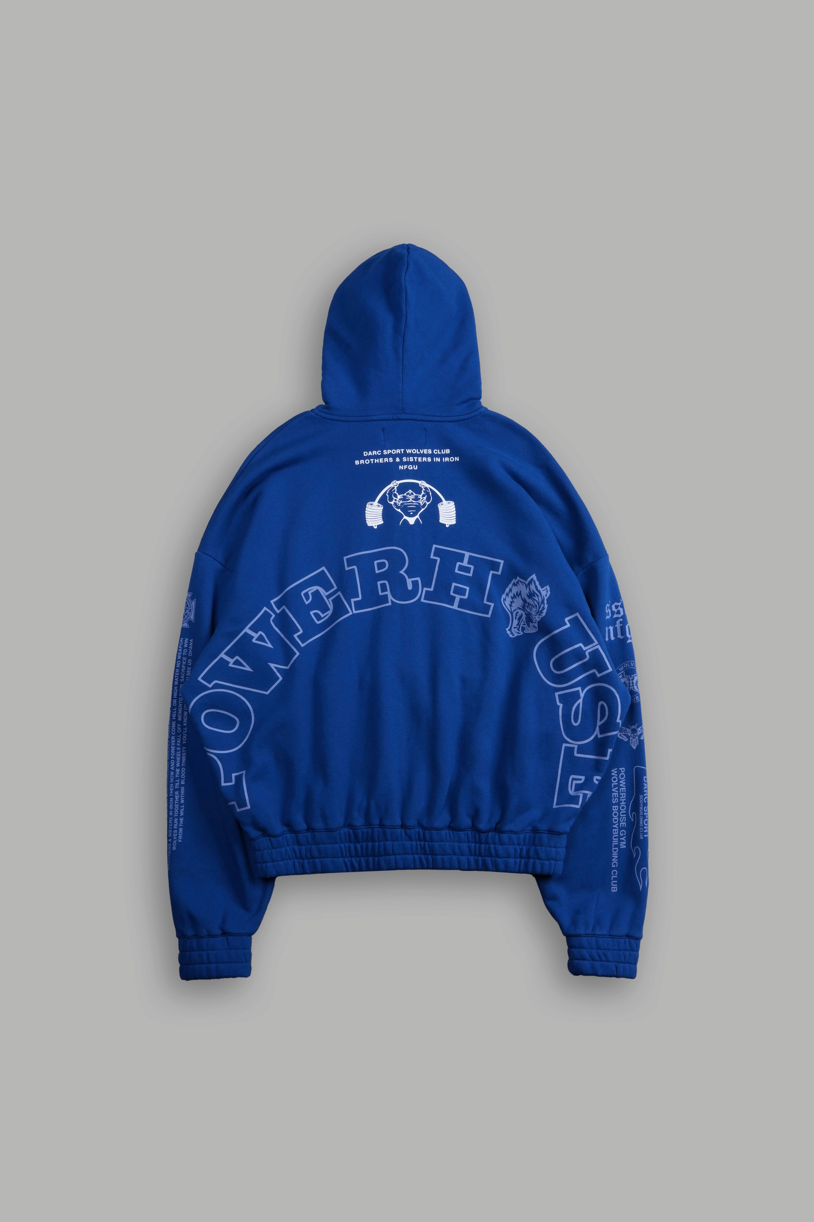 Powerhouse Forever "Chambers" Zip Hoodie in Darc Cobalt