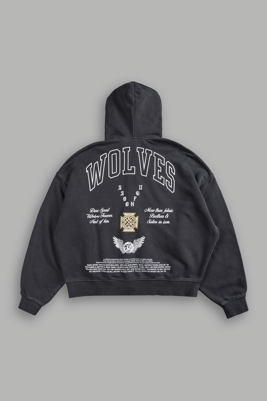 Our Lineage Darco Double Zip Hoodie in Wolf Gray