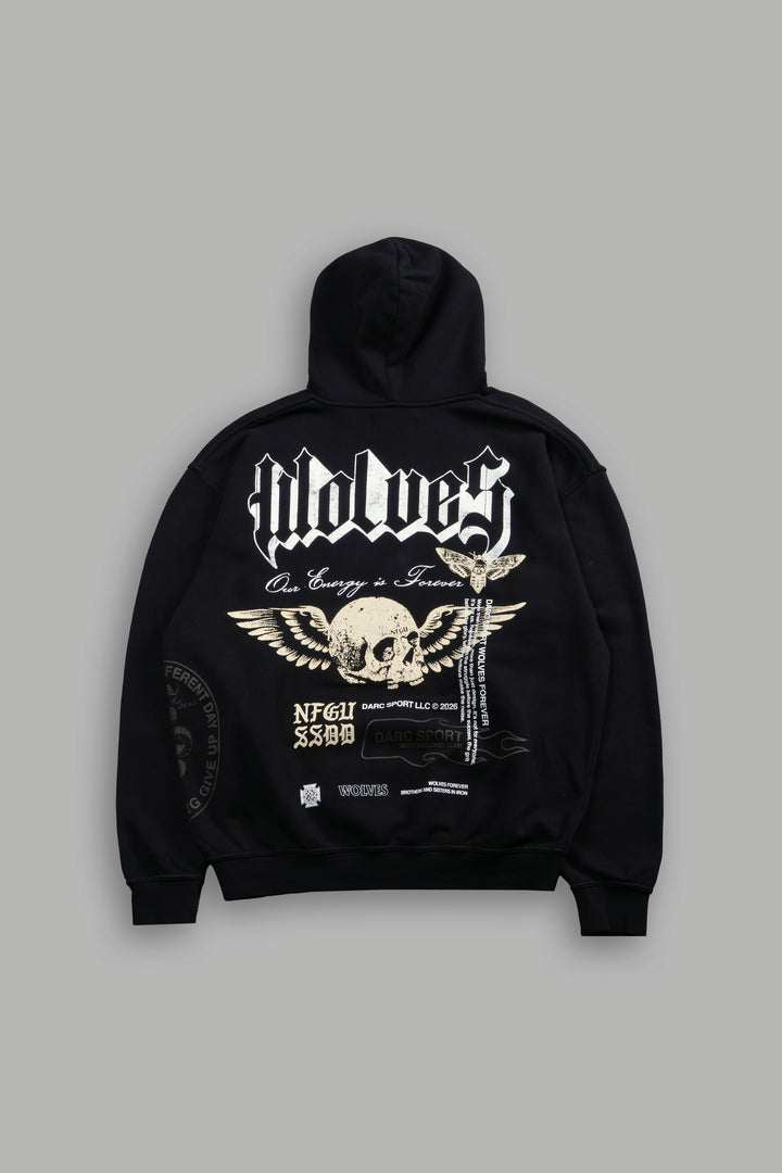Free Will V2 Pierce Hoodie in Black