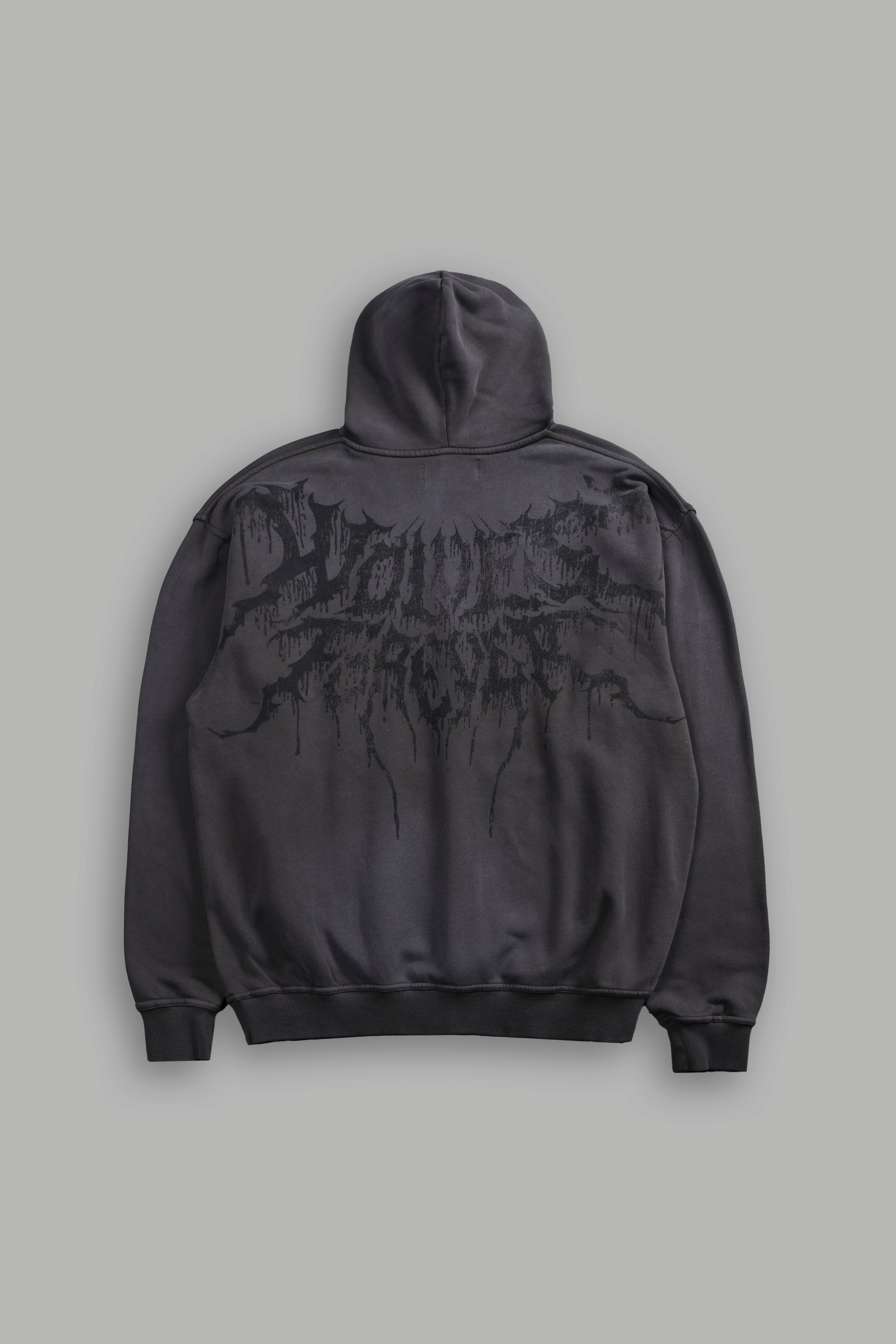 Statue of God "Pierce" Hoodie in Wolf Gray Drift Wash