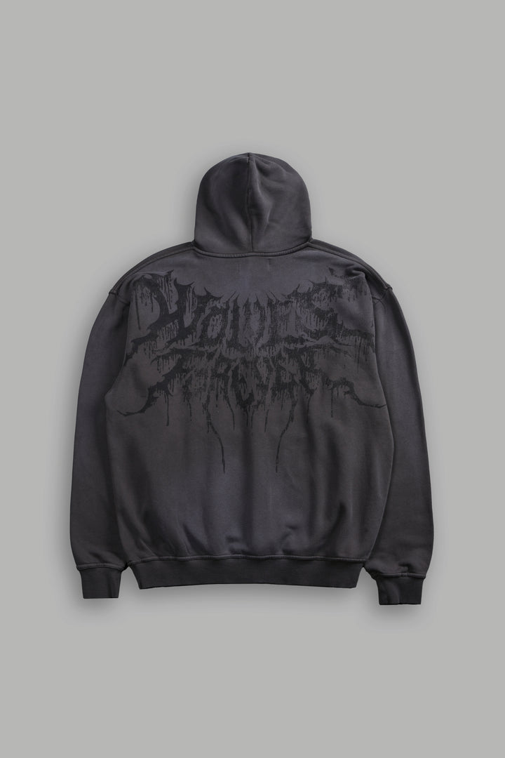 Statue of God "Pierce" Hoodie in Wolf Gray Drift Wash