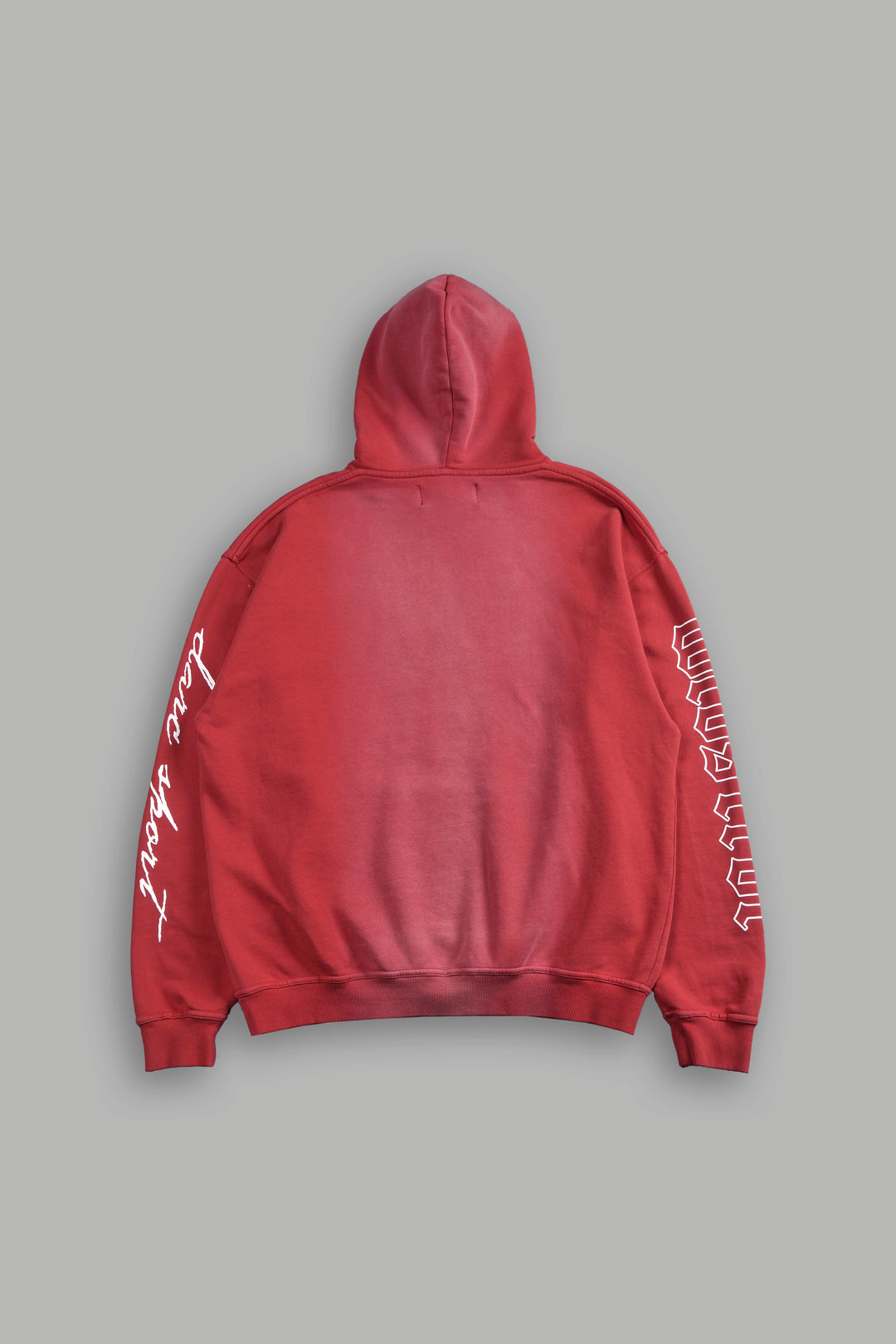 Seed Of Darcness Unisex "B" Hoodie in Roman Red Tonal Sun Fade