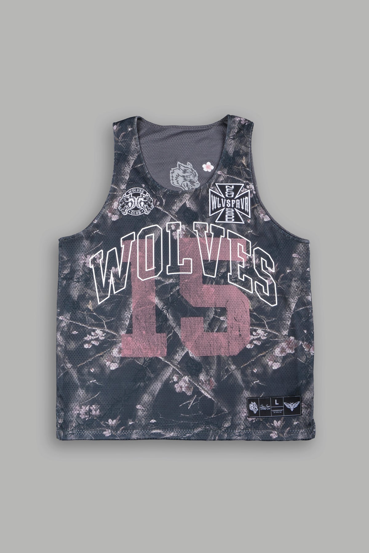 Shadow Blossom Reversible Bball Jersey In Slate Gray / All Of Us Camo