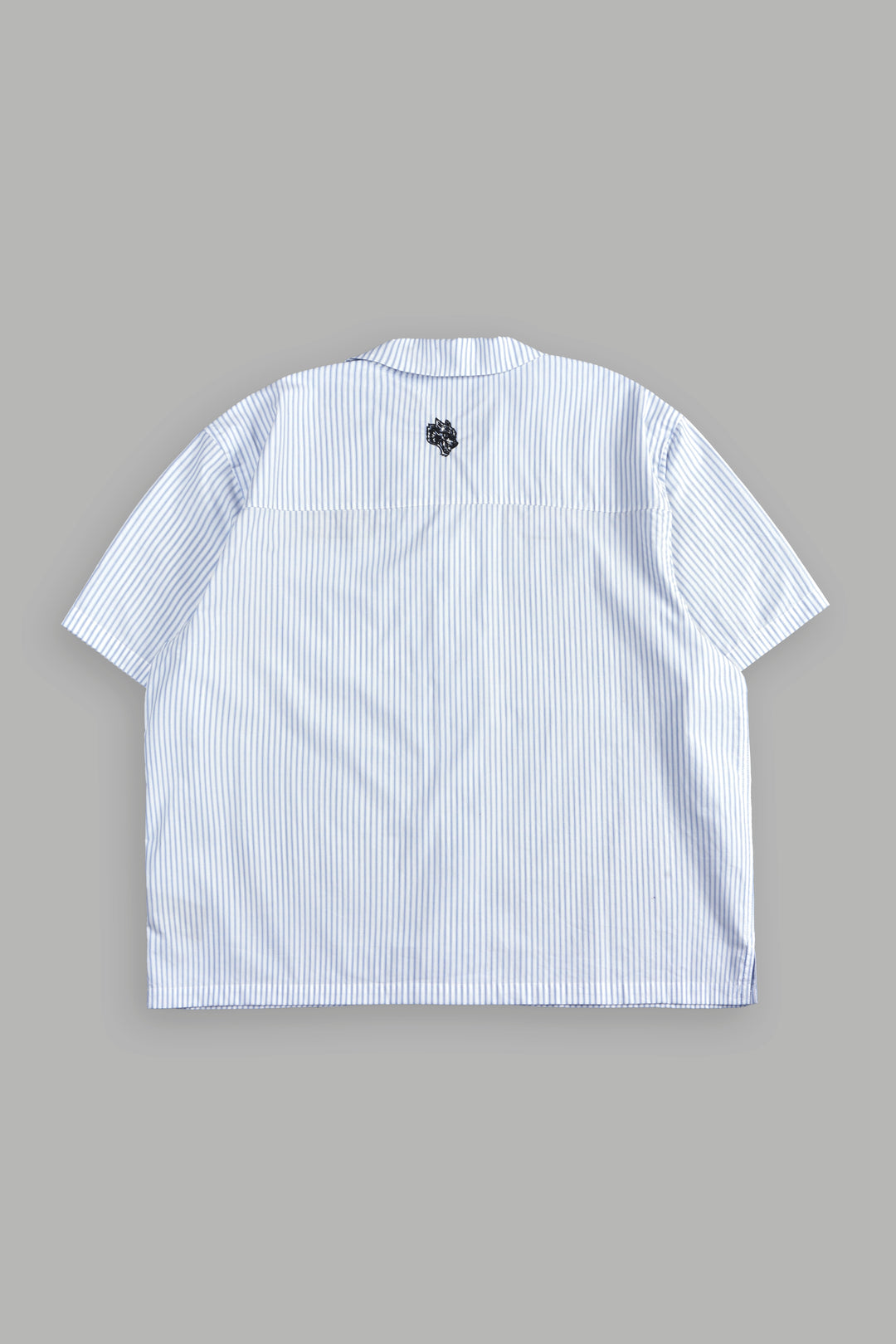 Ride With Us Dalton Mid Length Button Up in White/Blue
