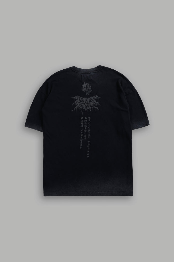 Blood Moon Premium Oversized Tee in Black