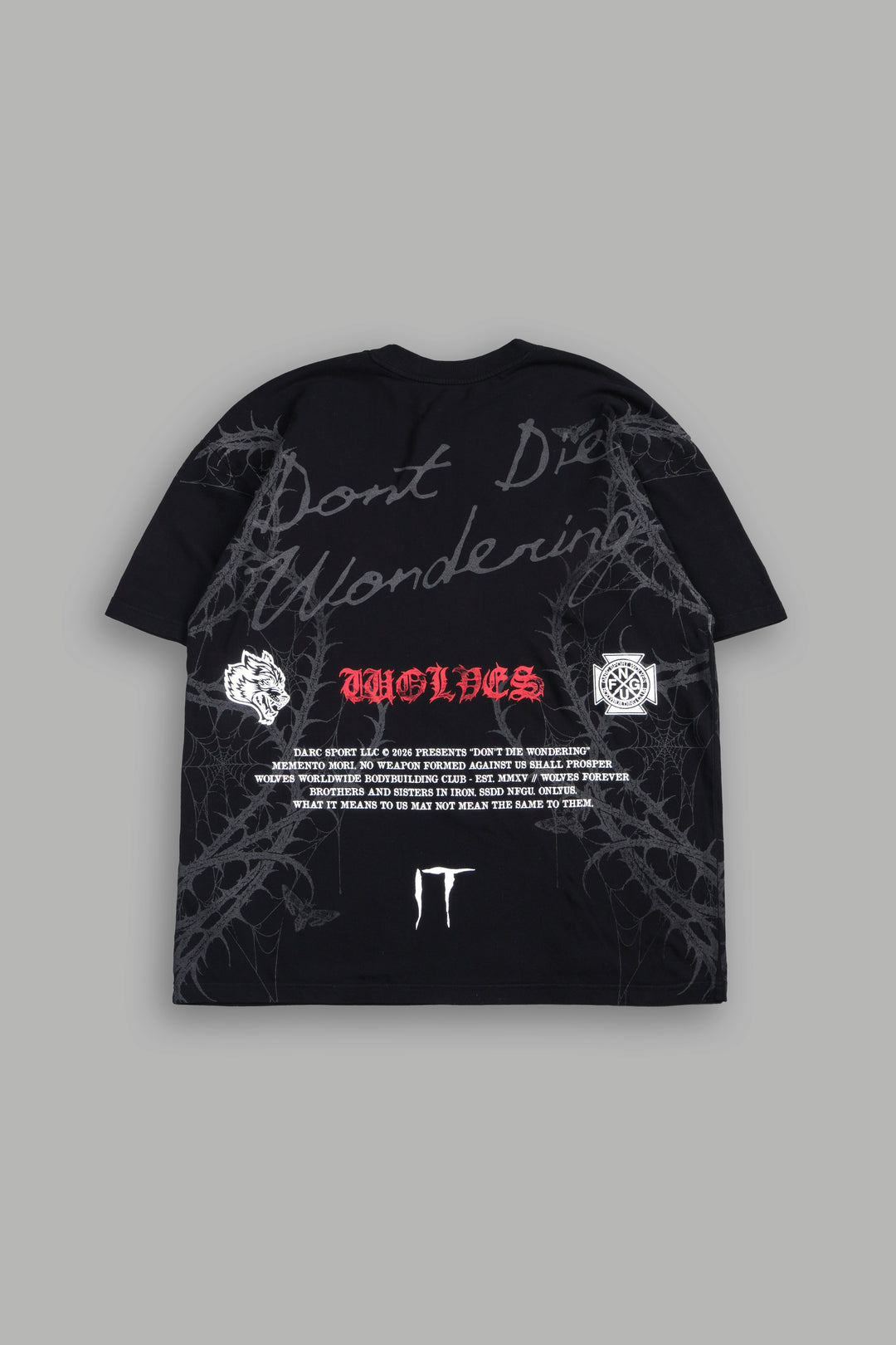 Dont Die Wondering Mystery Tee In Black