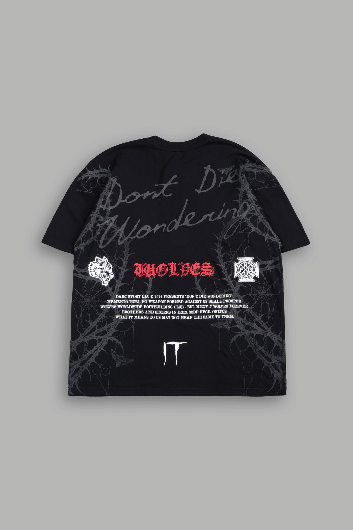 Dont Die Wondering Mystery Tee In Black