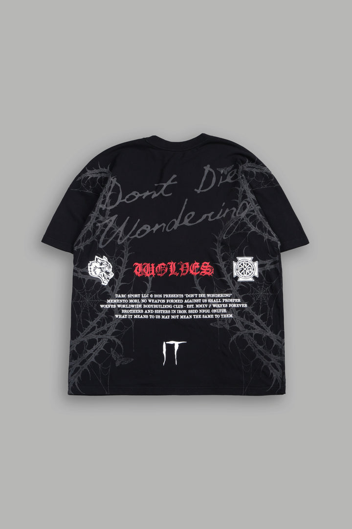 Dont Die Wondering Mystery Tee In Black