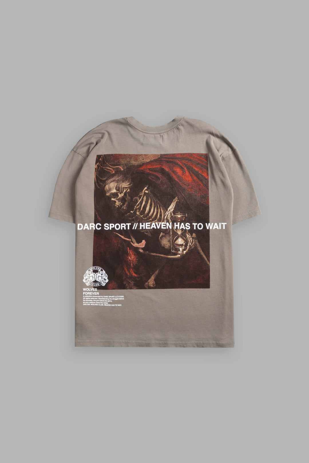 Not My Time "Premium" Oversized Tee in Taupe