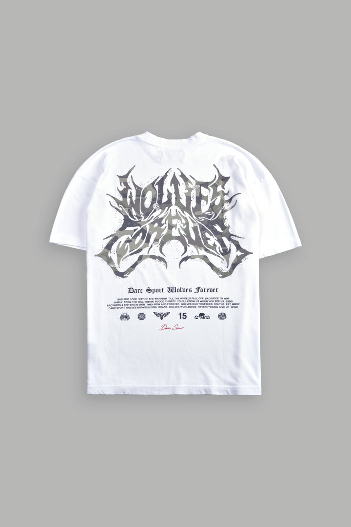Metal Camo "Premium" Oversized Tee in White