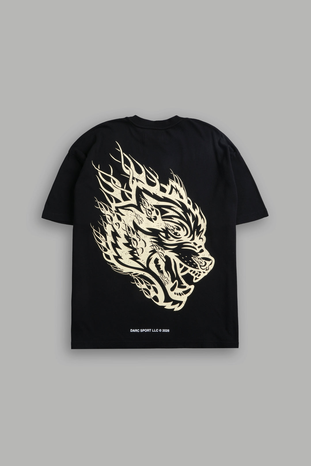 Wolves Inferno "Premium" Oversized Tee in Black