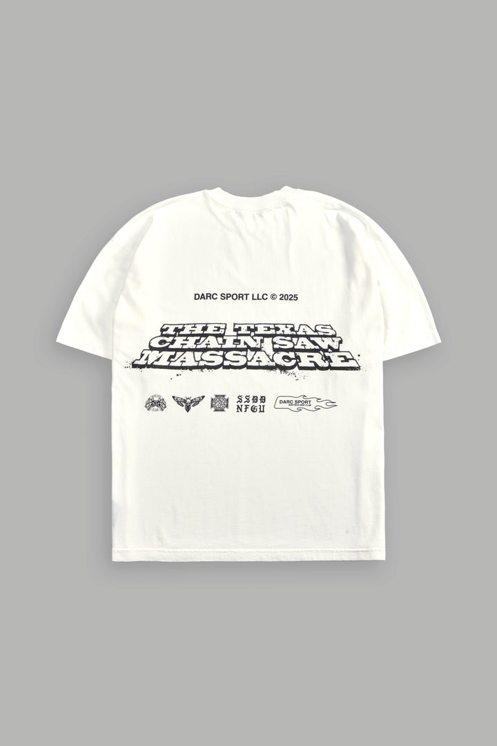 Massacre "Grunge" Tee in Cream