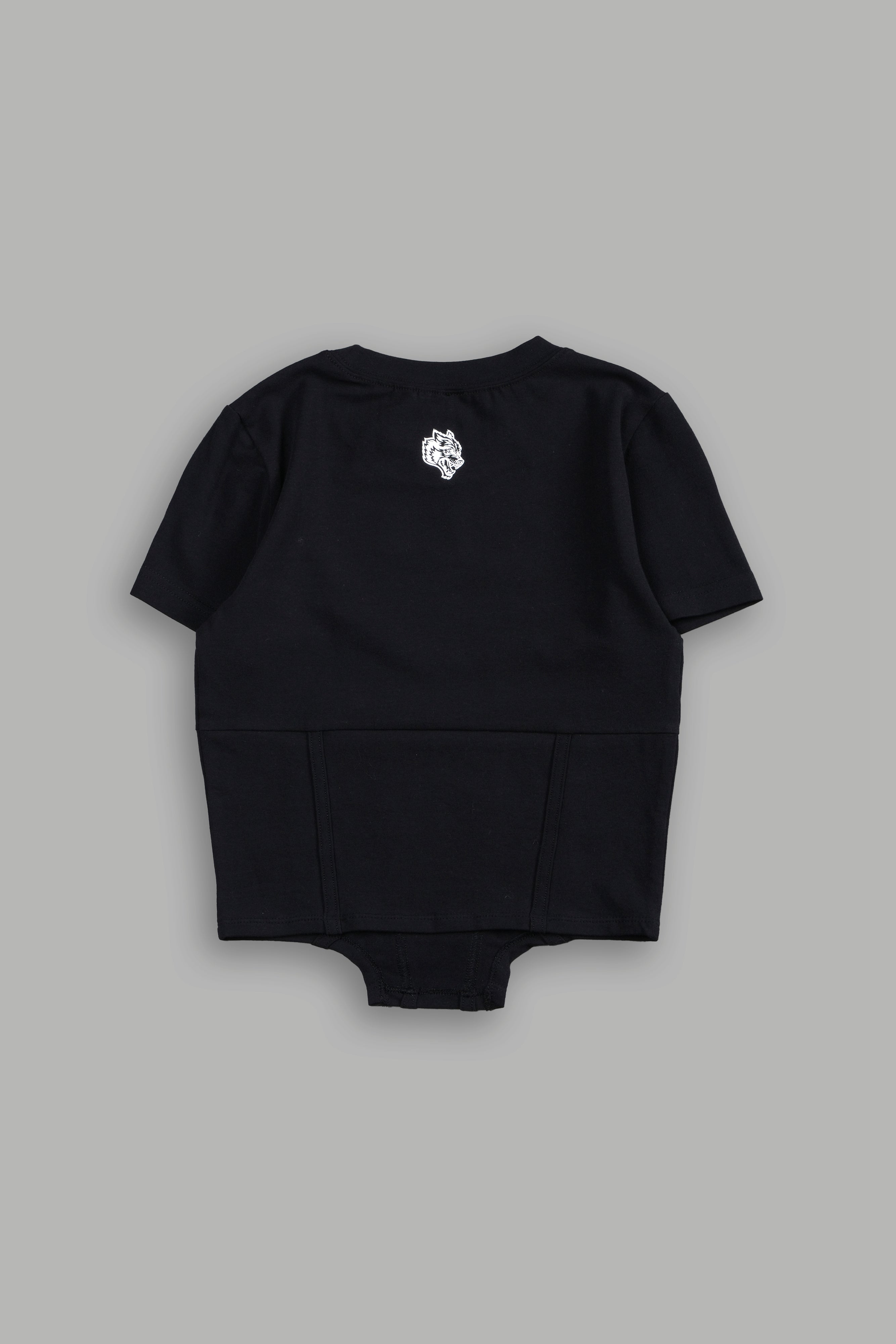 Chopper Wolf Salem Corset Tee in Black