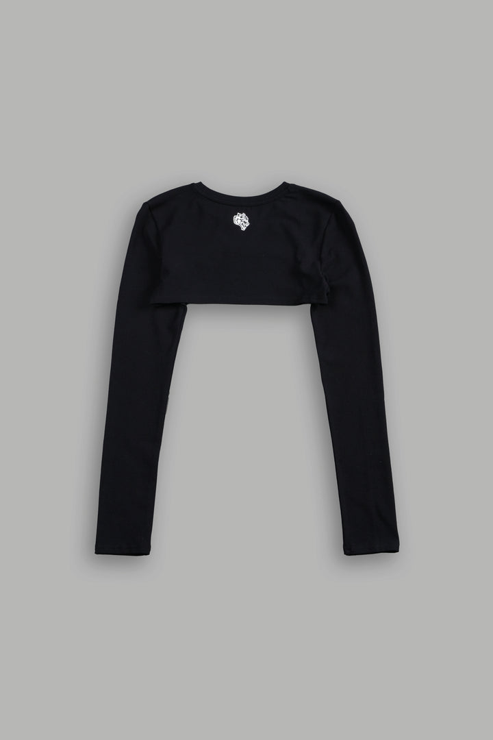 Ssddnfgu Wolf Elise Eden Pullover Shrug in Black