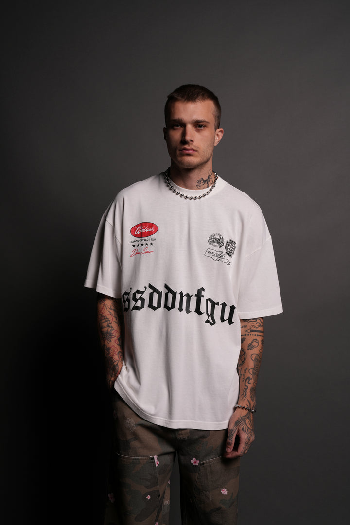 Us Forever "Premium" Oversized Tee in Cream