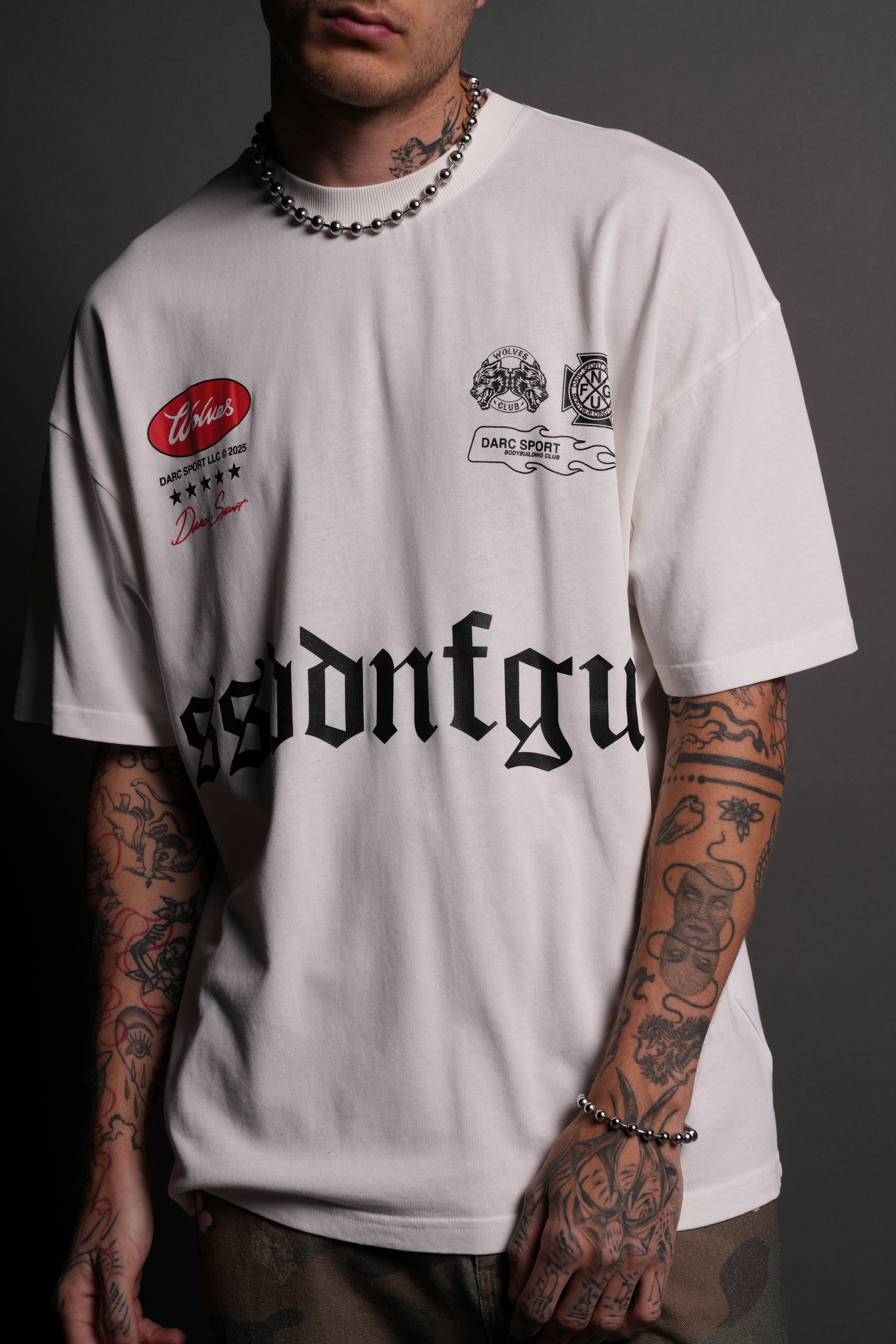 Us Forever "Premium" Oversized Tee in Cream