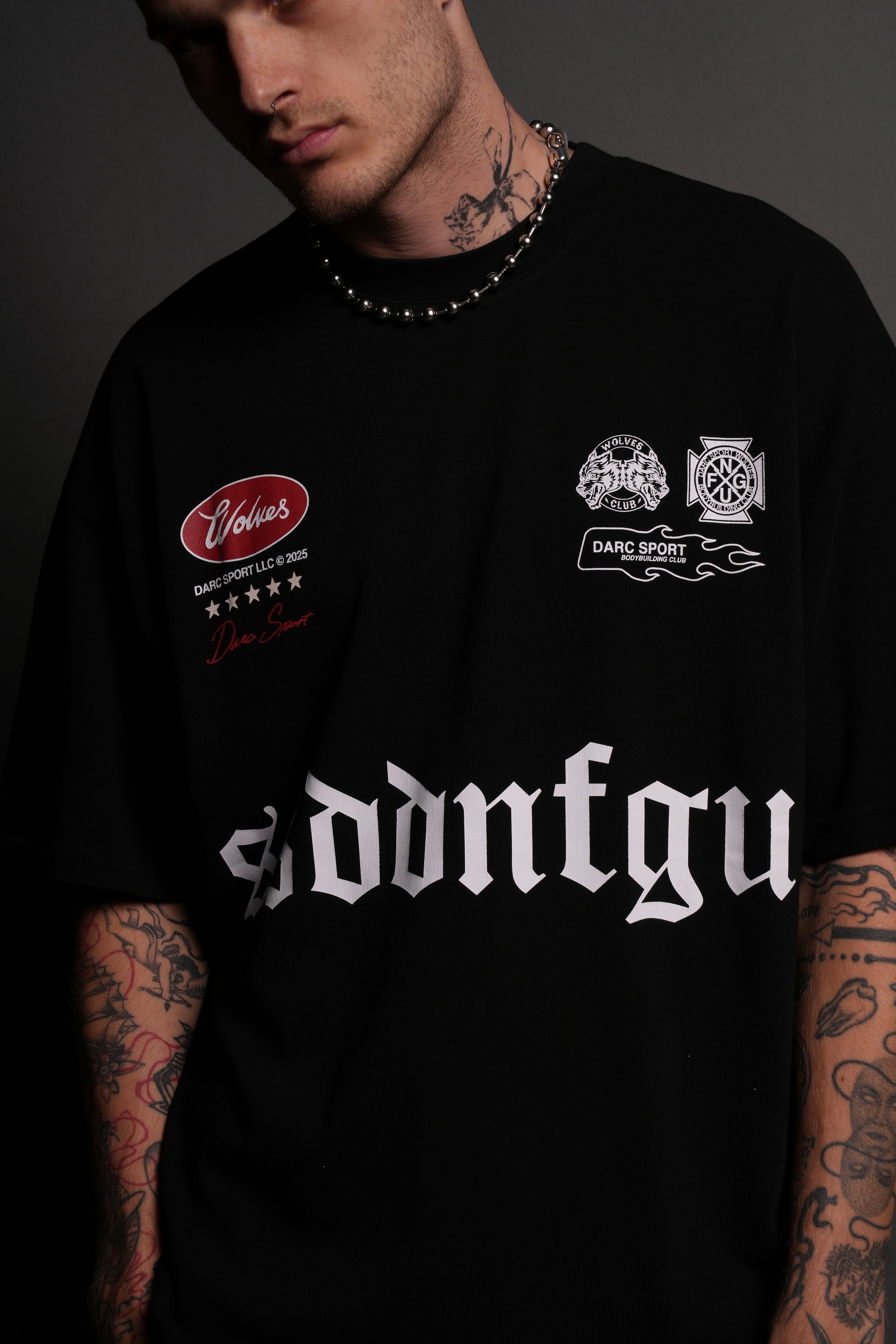 Us Forever "Premium" Oversized Tee in Black