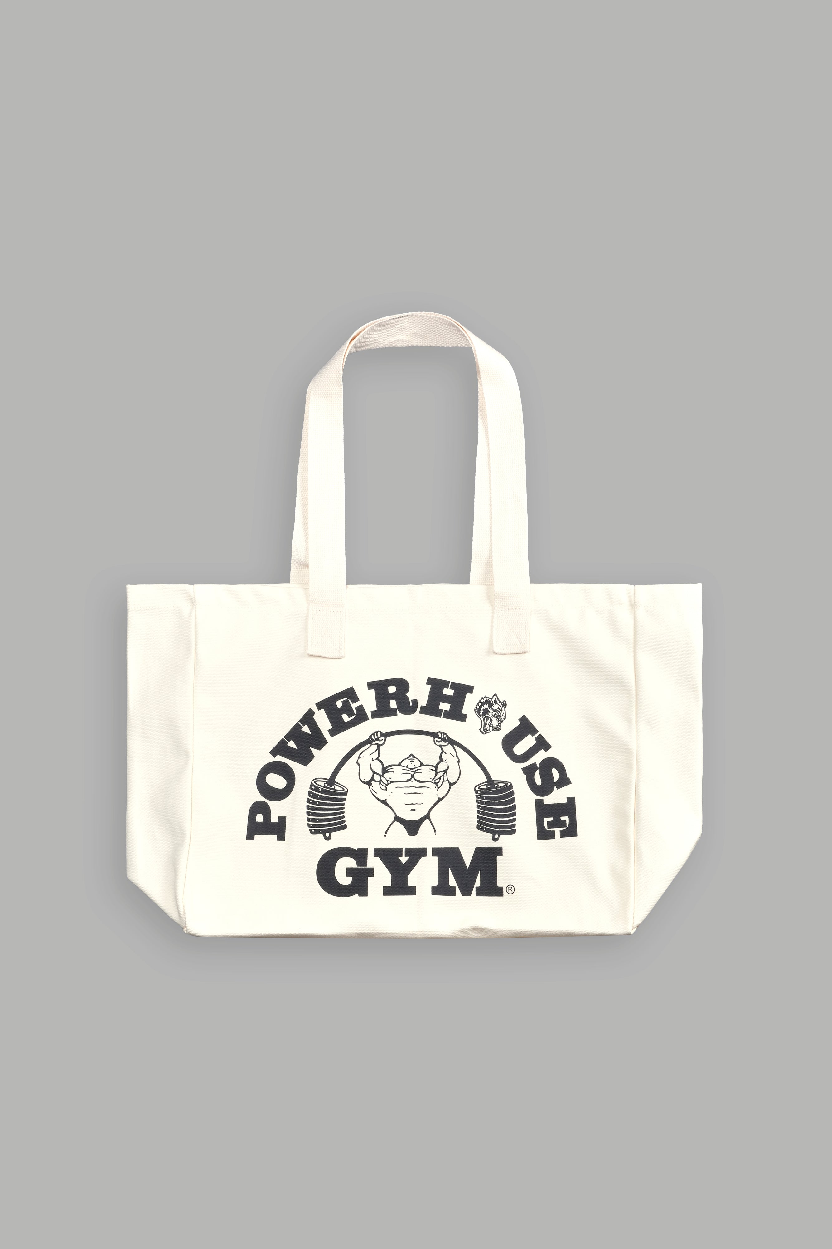 Powerhouse Of The Wolves Forever Canvas Tote in Cream