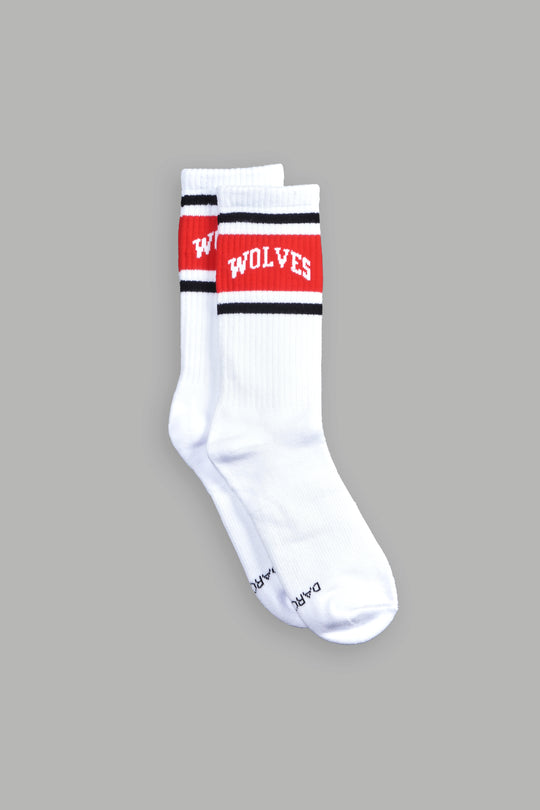 Loyalty Classic Socks in White/Red/Black