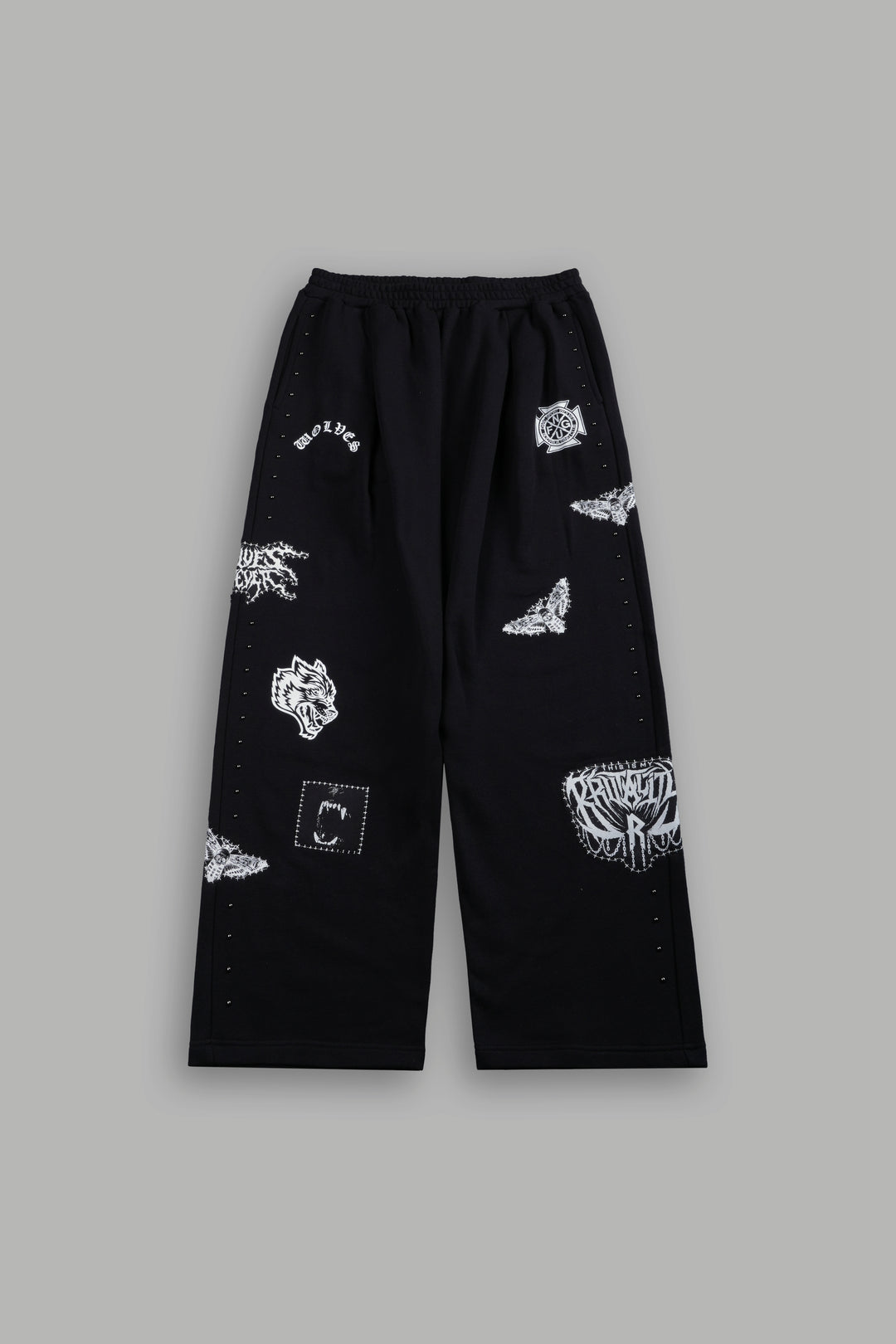 Give it Your All "Yara" Pleated Sweat Pants in Black