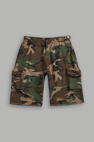 Wolf Chopper Duke Cargo Shorts in Woodland Camo – DarcSport
