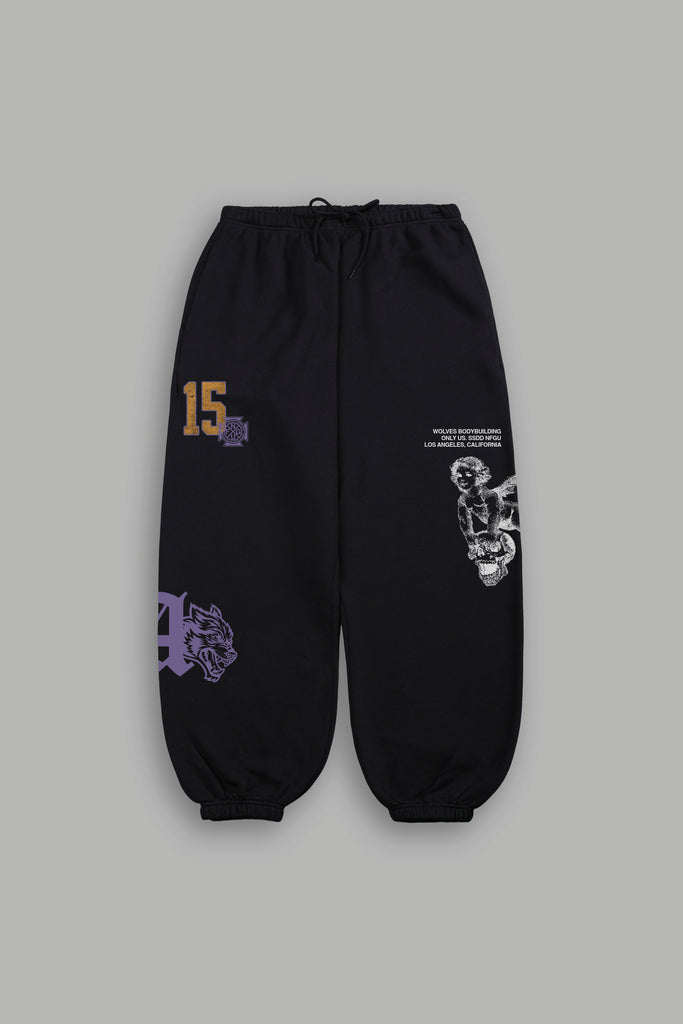 La Has Your Back Lightweight Lounger Sweat Pants in Black – DarcSport
