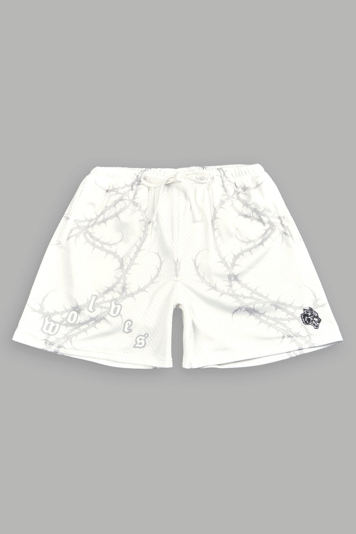 Thorns Frvr Mesh Shorts In White