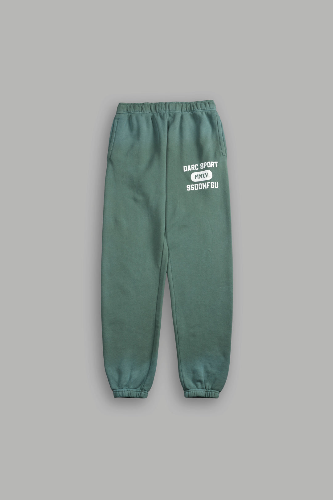 Wolves Forever She Post Lounge Sweats in Hunter Green Driftwash