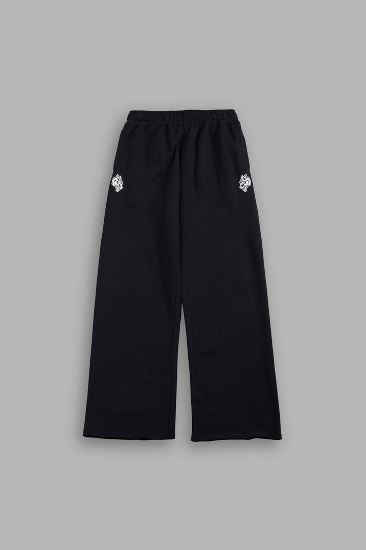 Dual Pyramid Big Cozy Sweats In Black