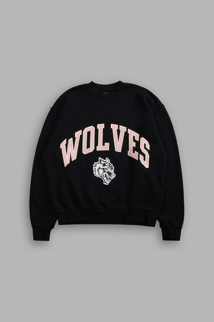Loyalty London Crewneck in Black/Pink