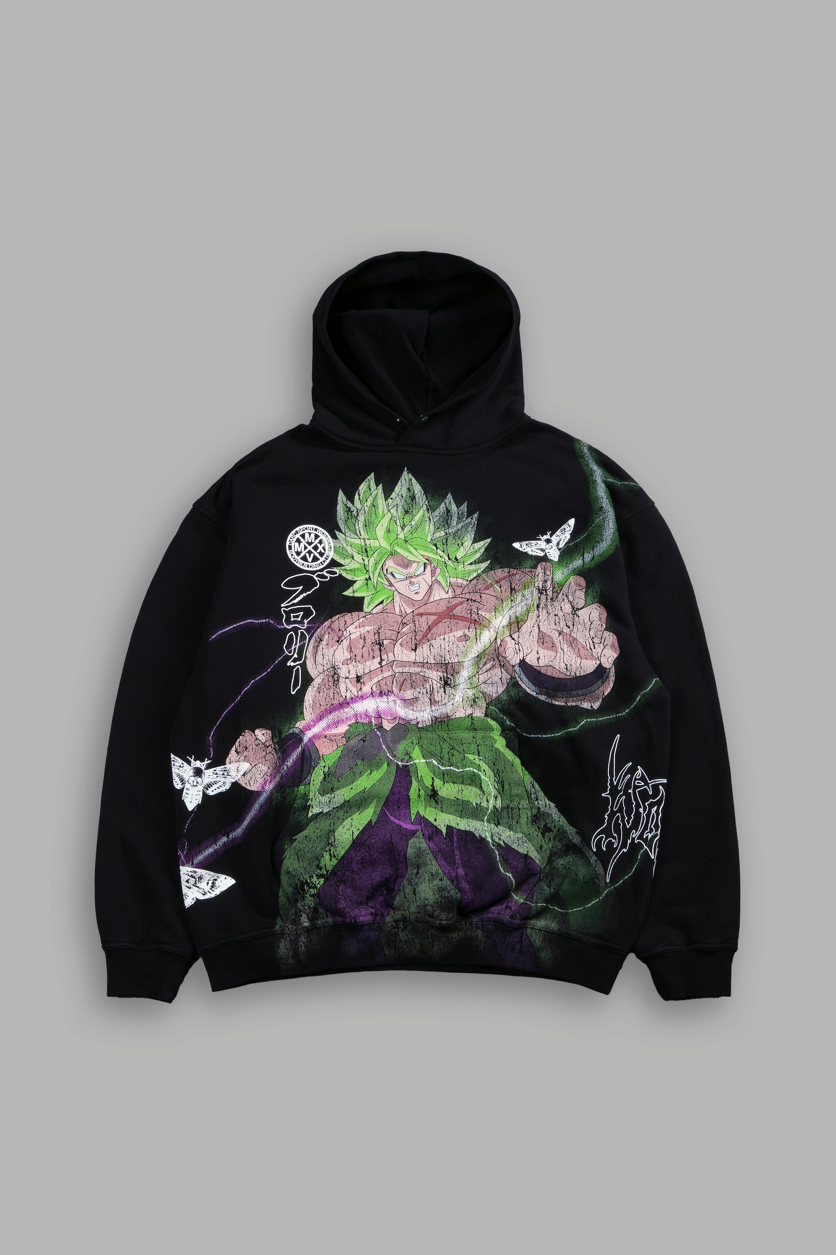 Legendary Super Saiyan Broly "Side-By-Side" Pierce Hoodie in Black