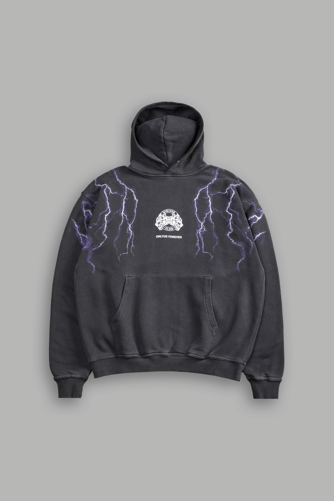 Lightning Strike Unisex "Pierce" Hoodie in Wolf Gray