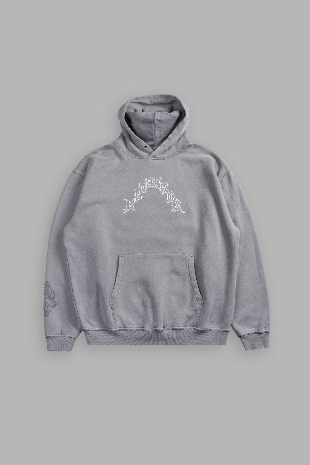 Night Blade Pierce Hoodie In Dove Gray