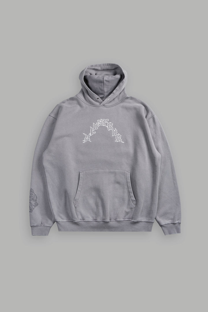 Night Blade Pierce Hoodie In Dove Gray