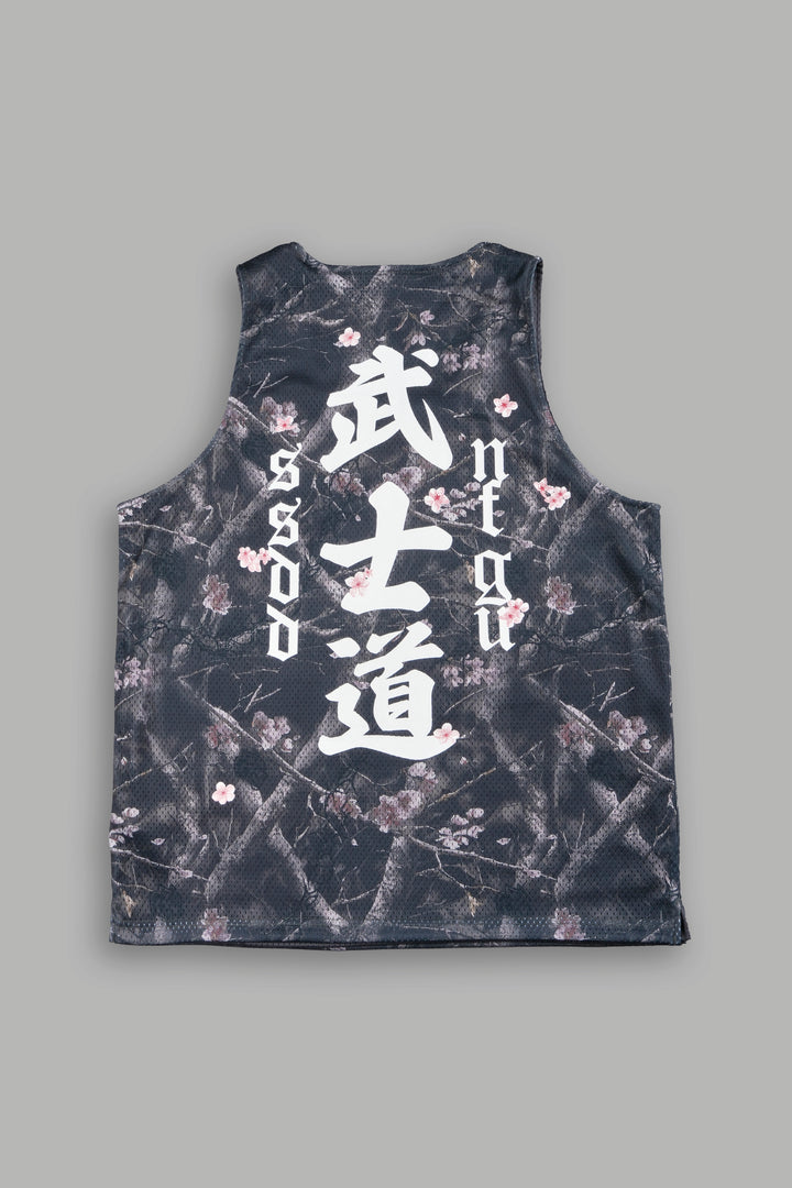 Shadow Blossom Reversible Bball Jersey In Slate Gray / All Of Us Camo