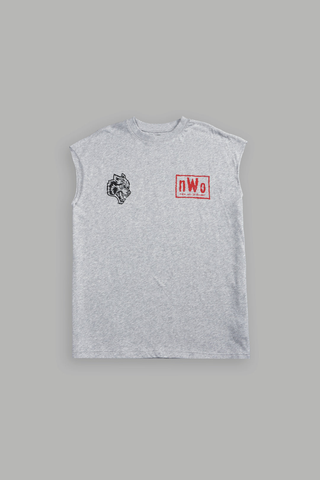 NWO "Premium" Muscle Tee in Light Athletic Gray